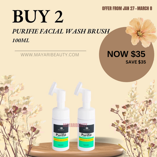 Purifie Facial Cleanser with Pump Brush (100ml) BUY 1 GET 1 FREE